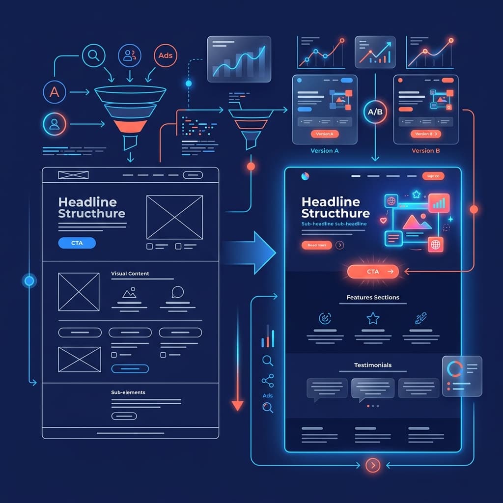 Landing page design