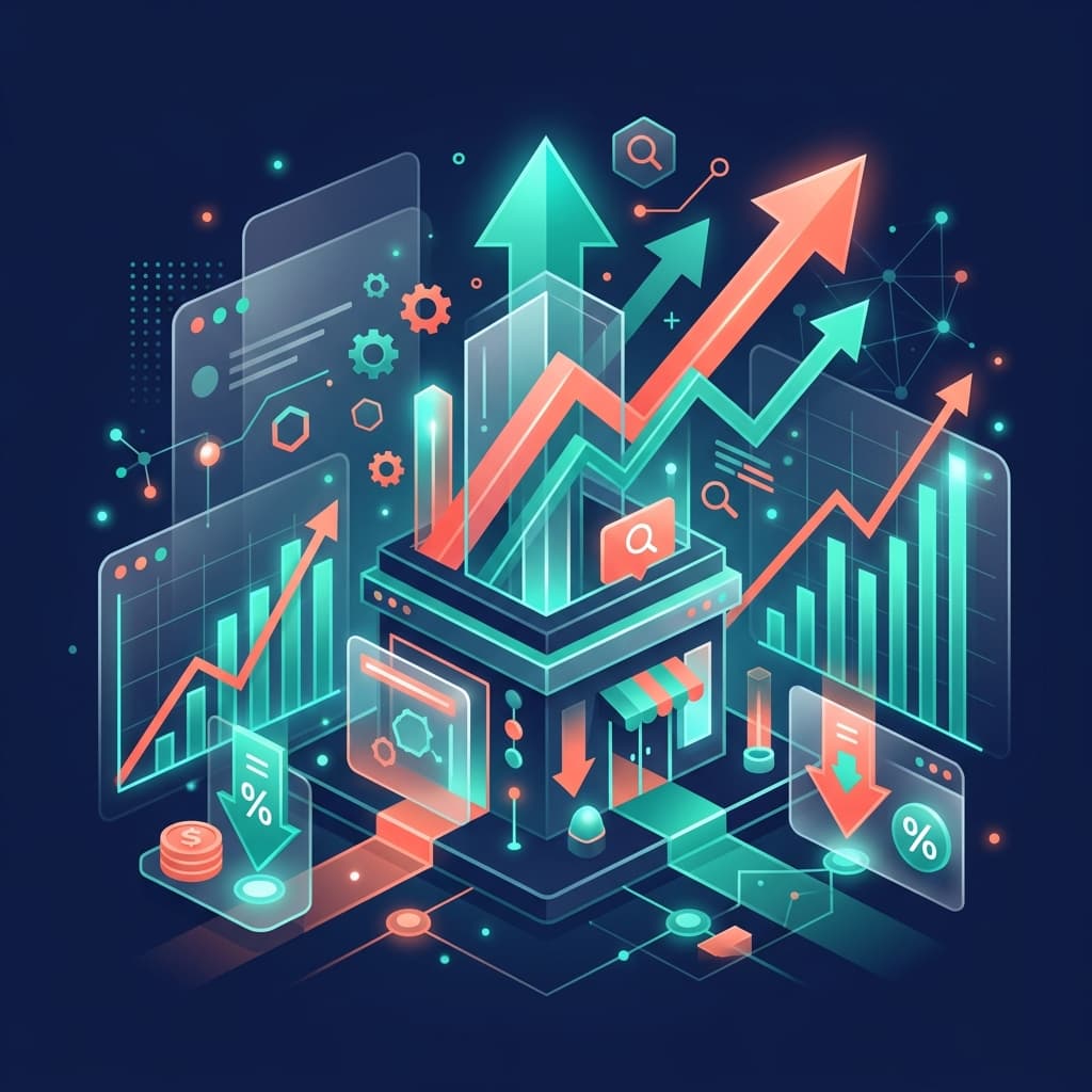 Small business SEO showing growth charts and affordable strategies